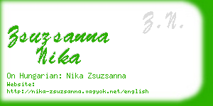 zsuzsanna nika business card